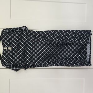 41 Hawthorn Black and Multicolor Geometric Dress